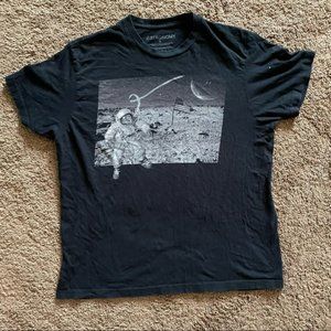 Astronomy black moon landing tee, size large